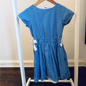 Crewcuts Blue and White Striped Dress